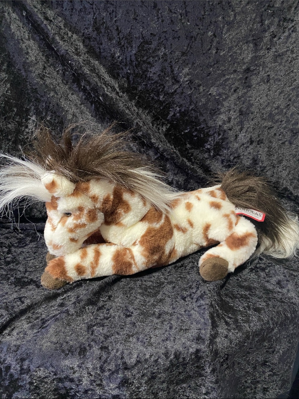 Douglas Plush Spotted Horse Stuffed Animal - Brown & White